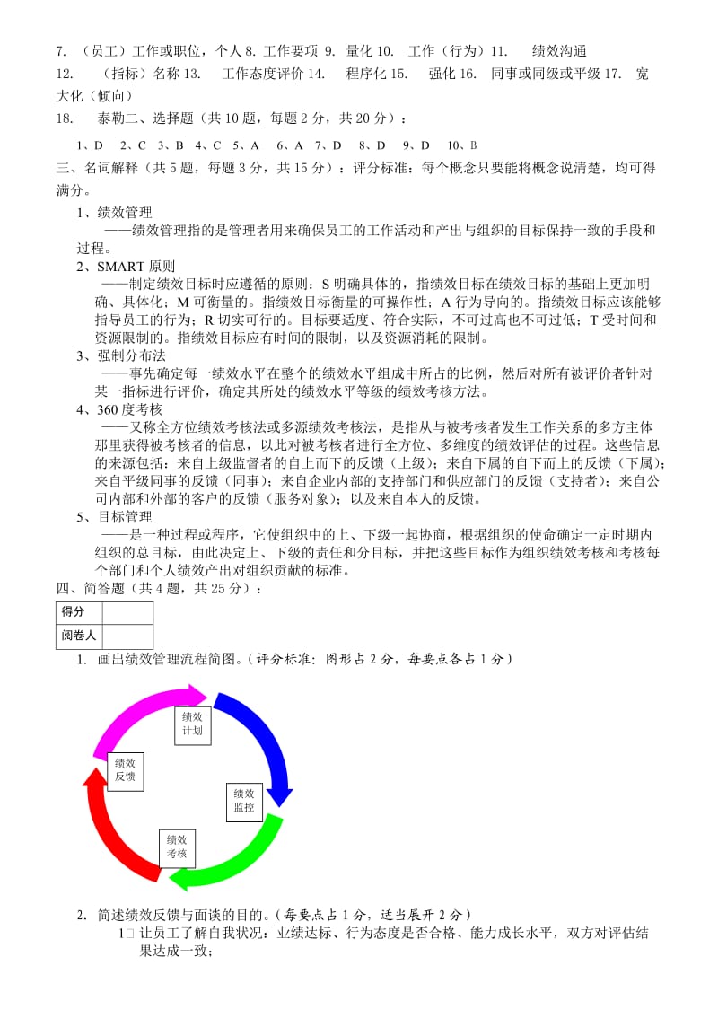 《绩效管理》试题及答案.doc_第3页