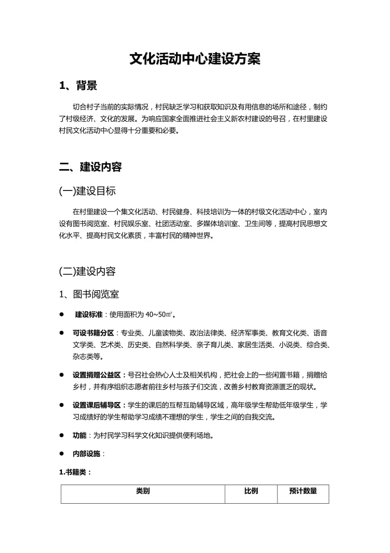 文化活动中心建设方案.doc_第1页