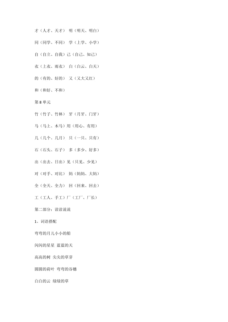 小学一年级语文上册全部知识点汇总.doc_第3页