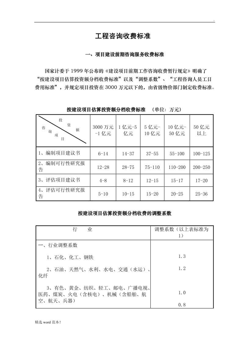 工程咨询收费标准9.doc_第1页