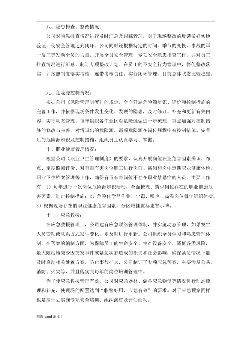 工贸企业安全标准化评定结果报告.doc_第3页