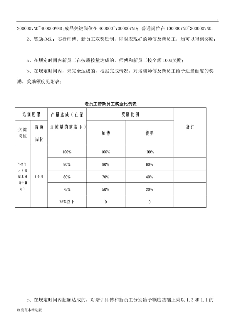 关于老员带新员工奖励制度.doc_第3页