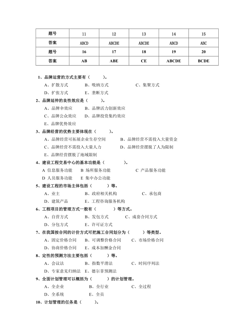 江苏开放大学建筑企业经营管理形成性考试.doc_第3页