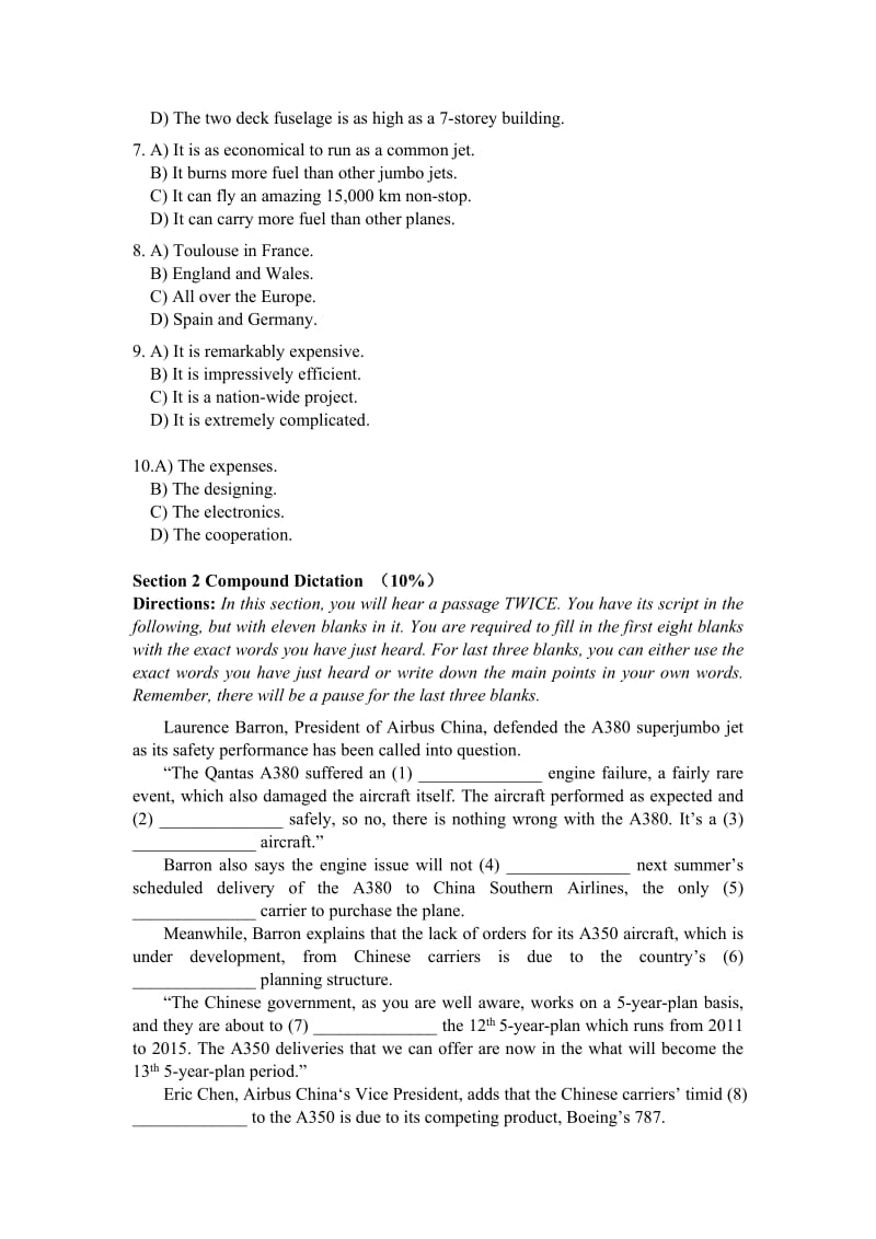 COMAC航空科技英语等级考试B1样题.doc_第2页