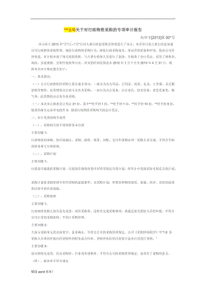 行政物資采購審計(jì)報(bào)告.doc