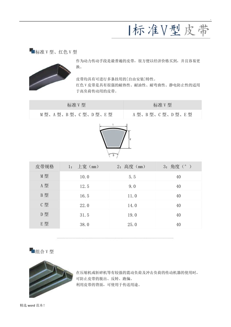 V型皮带结构及标准.doc_第1页