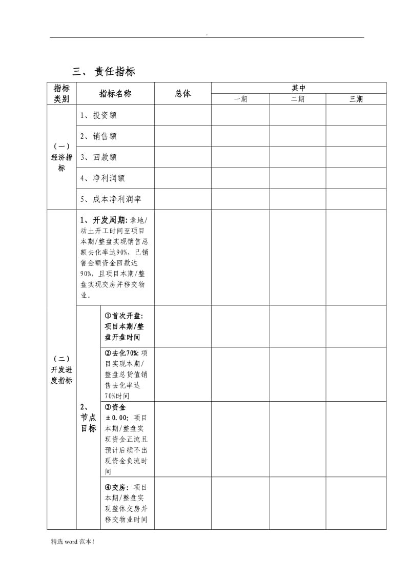 项目管理目标责任书模板.doc_第3页