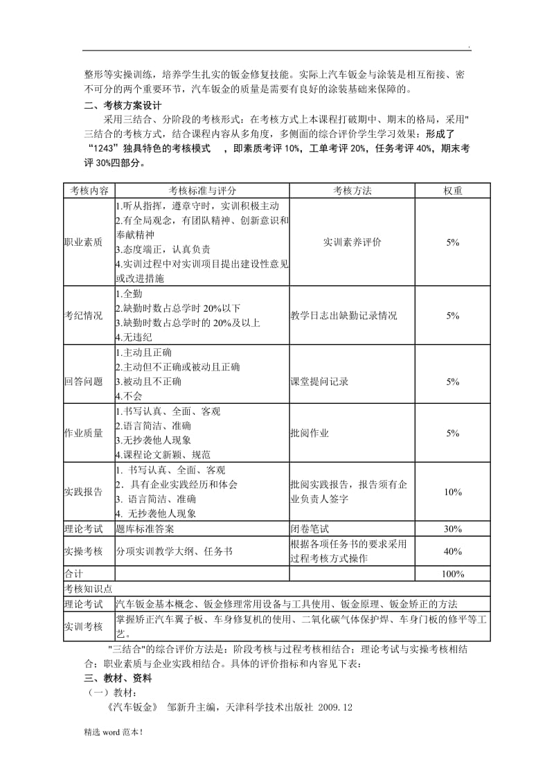 《汽车钣金》课程设计.doc_第2页