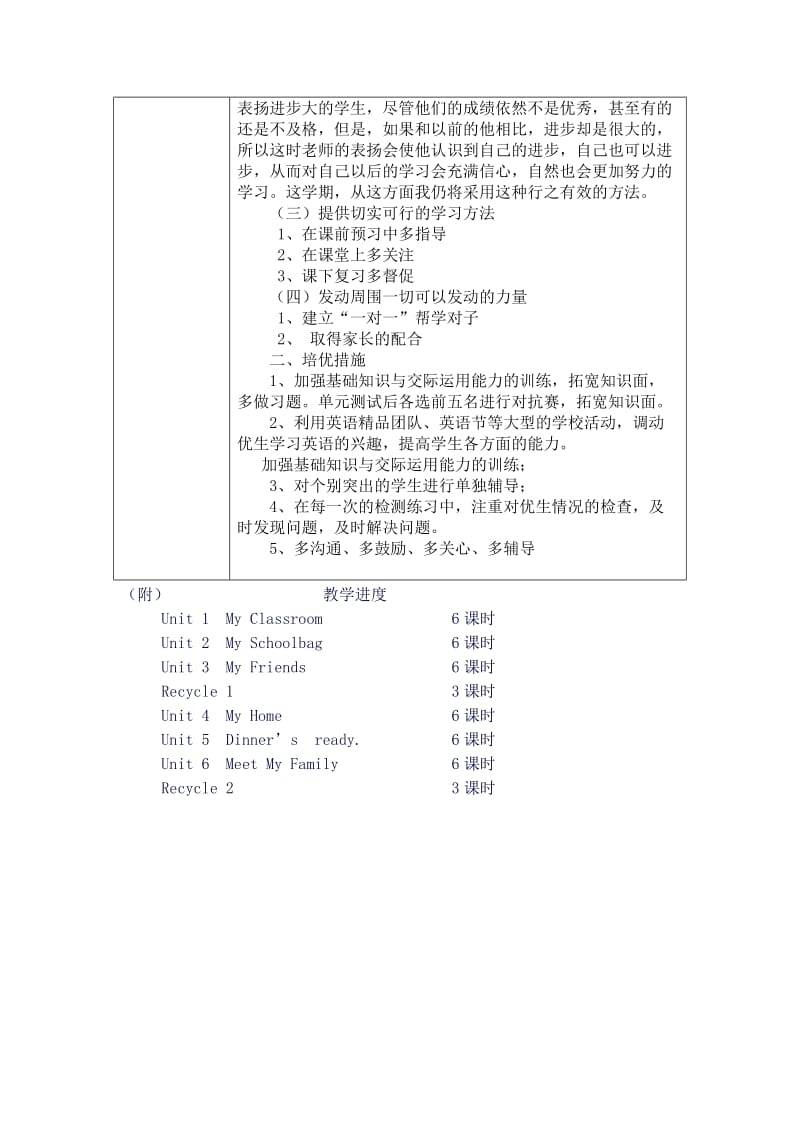 新人教版小学四年级上册英语教学计划.doc_第3页