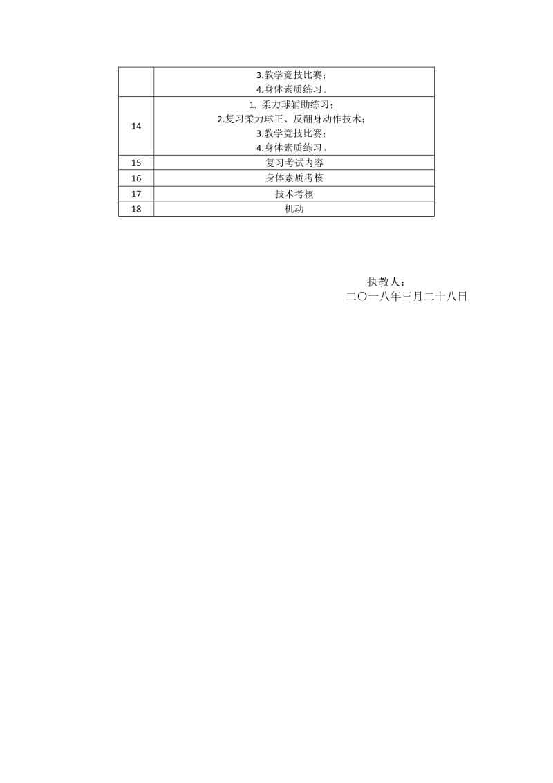 2018年上学期柔力球教学计划.doc_第3页