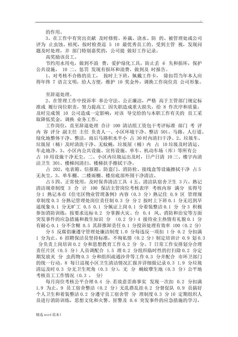 物业保洁员绩效考核标准.doc_第2页