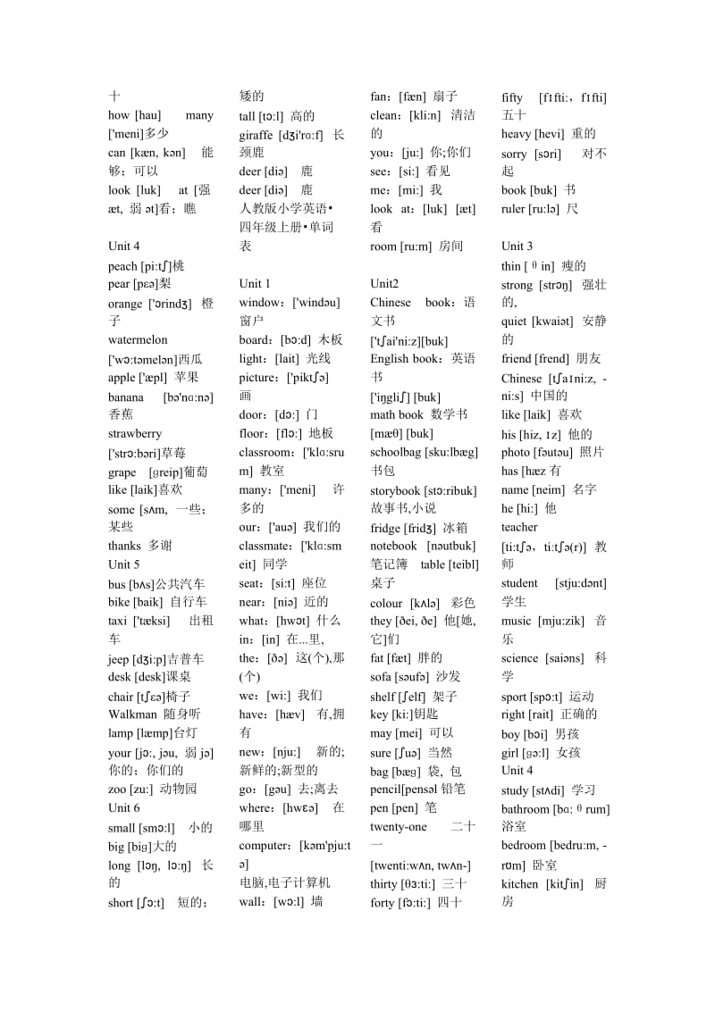 小学一至六年级英语单词汇总.doc_第2页