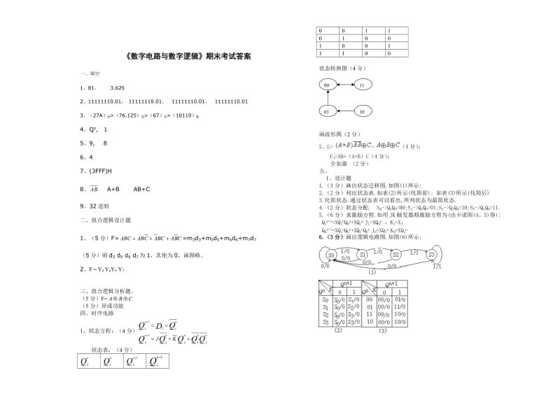 《数字电路与数字逻辑》期末考试及答案.doc_第3页