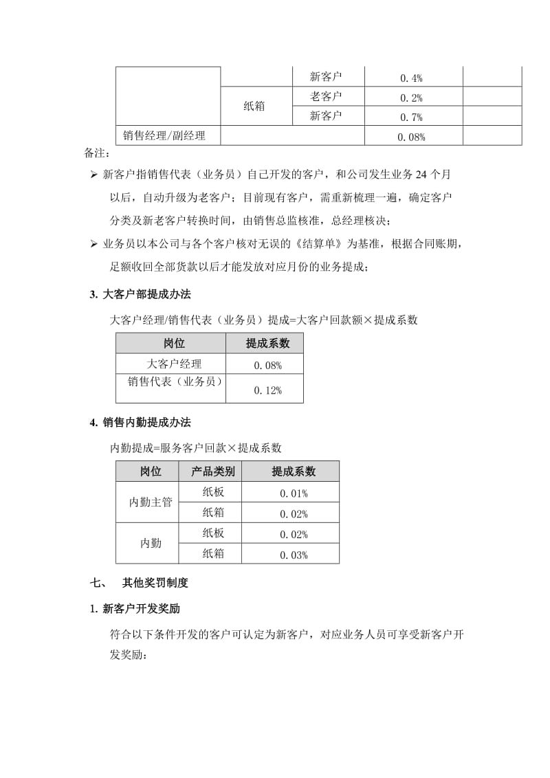 某纸箱包装公司销售管理中心薪资方案-最终版.doc_第3页