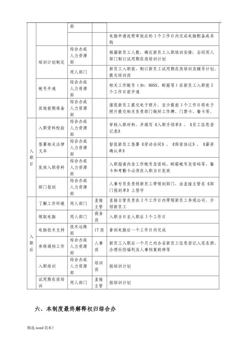 新员工录用及入职管理办法.doc_第3页