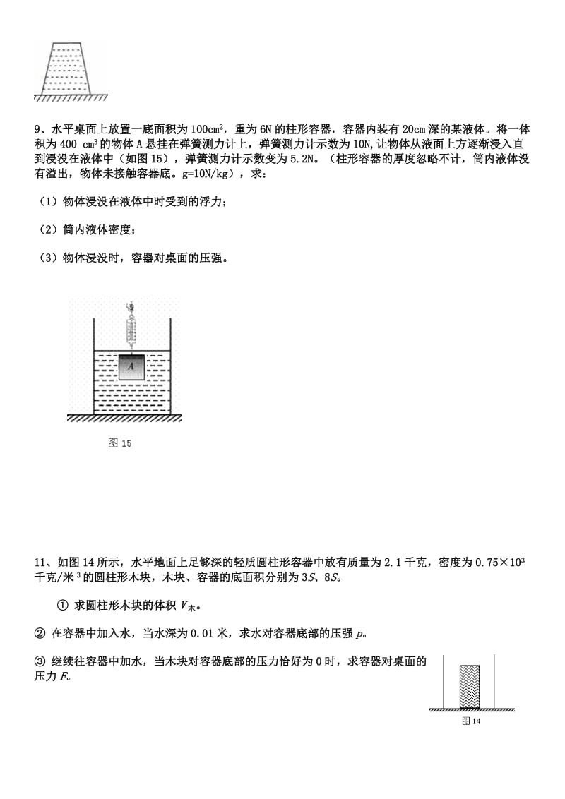 液体浮力与压强难题专训.doc_第3页