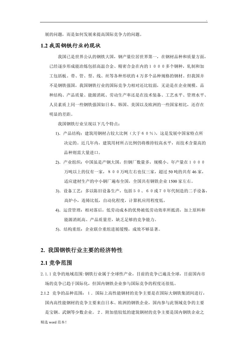 我国钢铁行业分析报告.doc_第2页