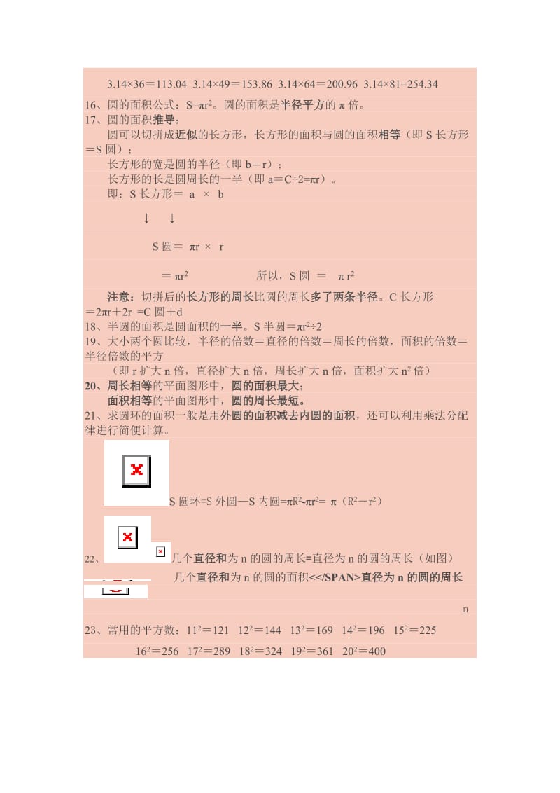 人教版小学六年级数学上册圆的知识点.doc_第2页