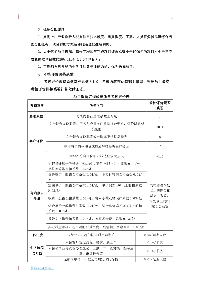 造价咨询公司绩效提成方案.doc_第2页