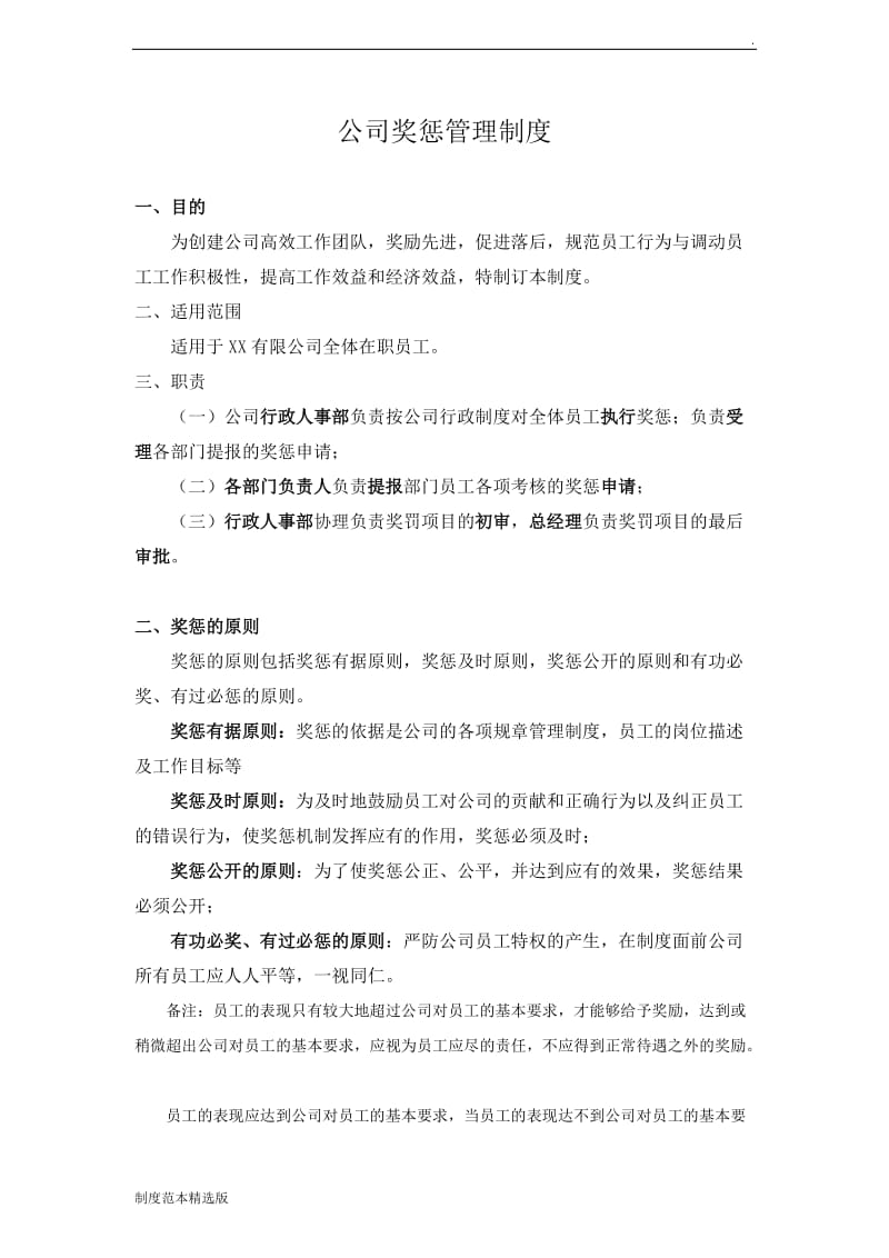 某商贸公司员工奖惩制度.doc_第1页