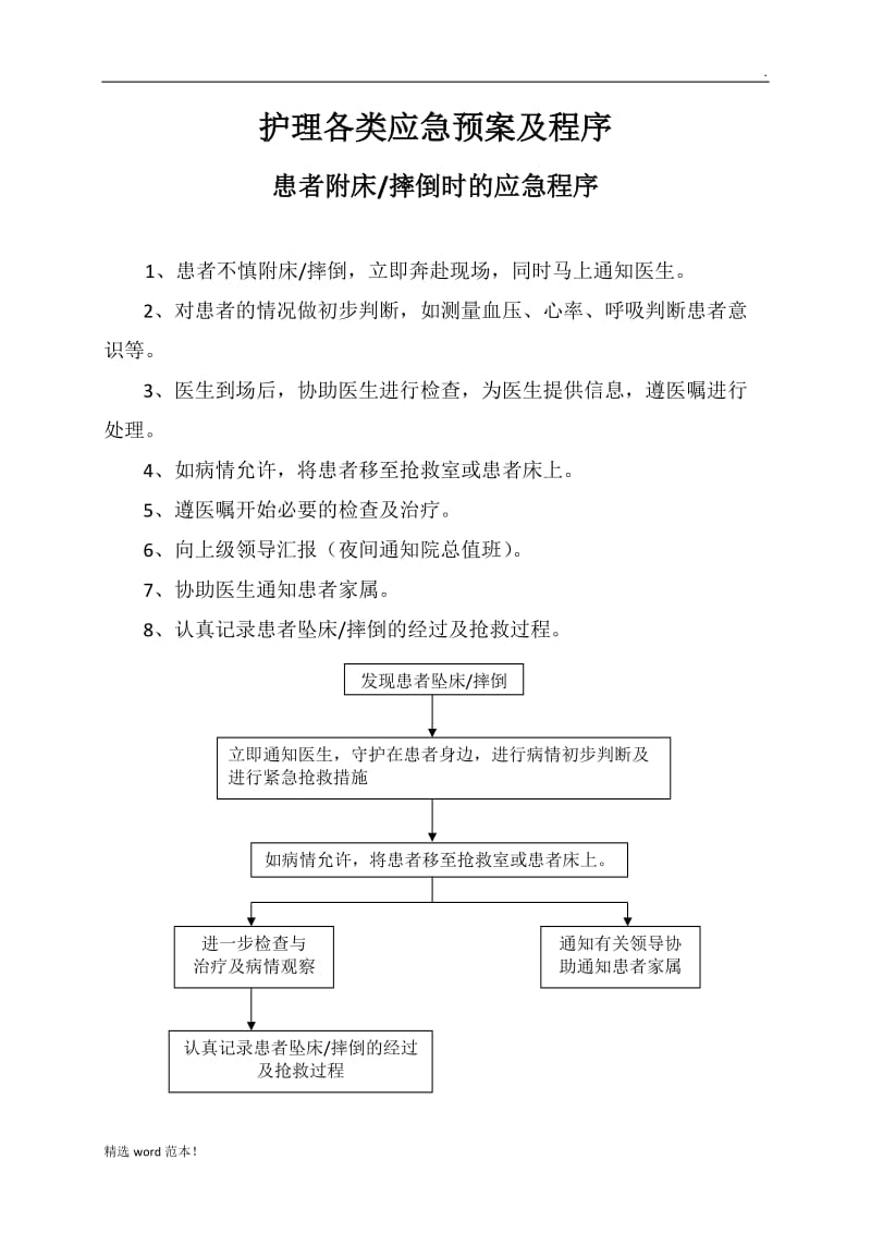 护理各类应急预案及程序.doc_第1页