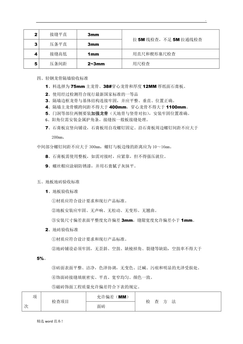 店铺工程竣工验收标准.doc_第2页