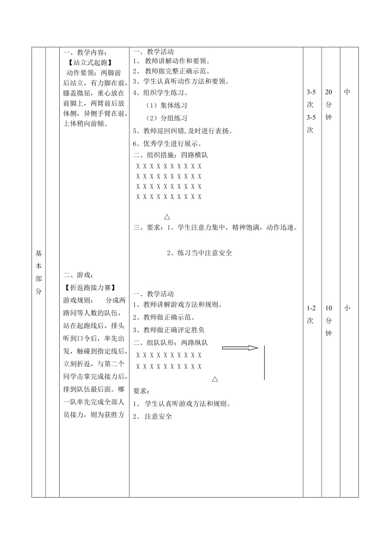 小学六年级站立式起跑公开课教案.doc_第2页