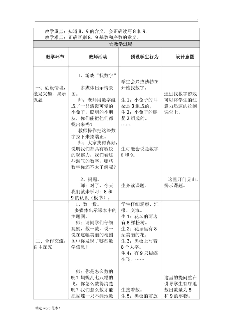 8和9的认识 教学反思.doc_第2页