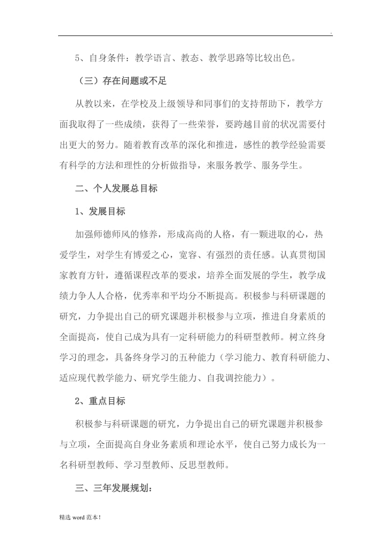 教师个人专业发展三年规划.doc_第2页