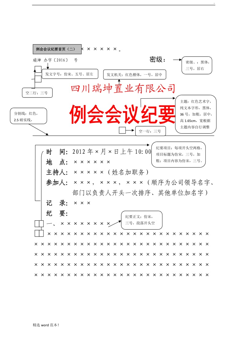 会议纪要标准格式要求.doc_第2页