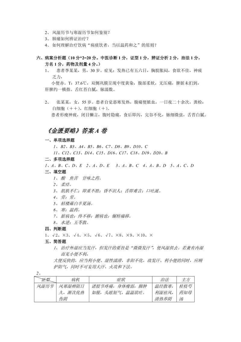 《金匮要略》试题(A卷)及答案.doc_第3页