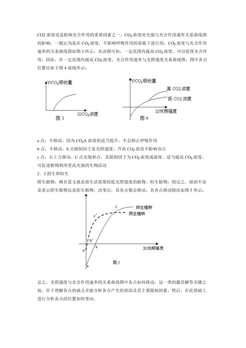 光合作用中光补偿点和光饱和点探讨.doc_第3页