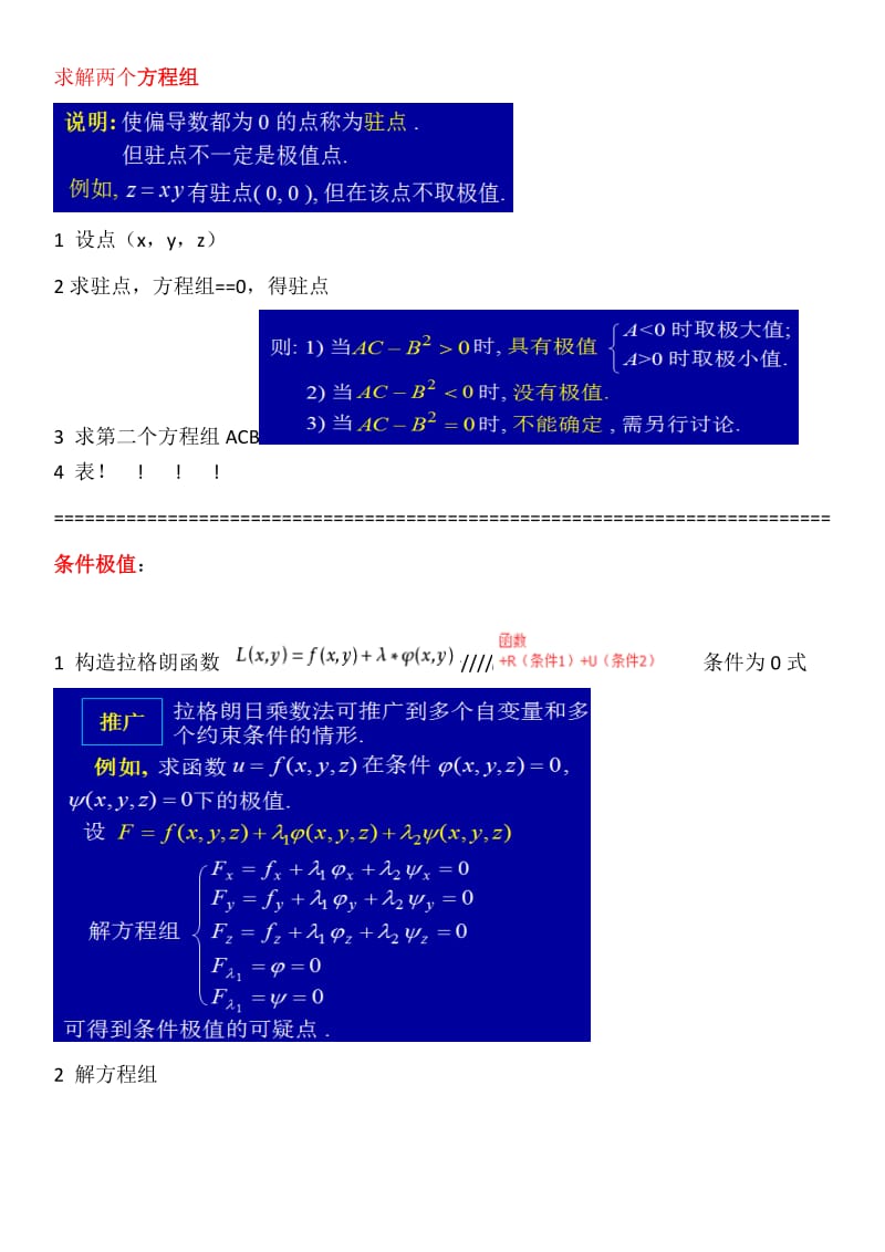 非条件极值与条件极值求法.doc_第1页