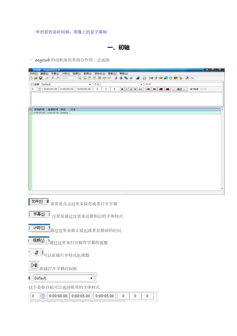 aegisub的基本操作.doc_第1页