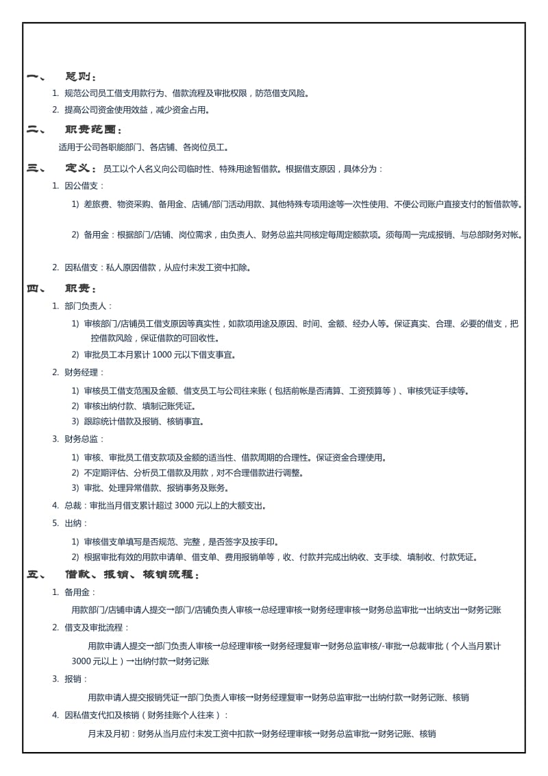 员工借支管理规定.doc_第1页