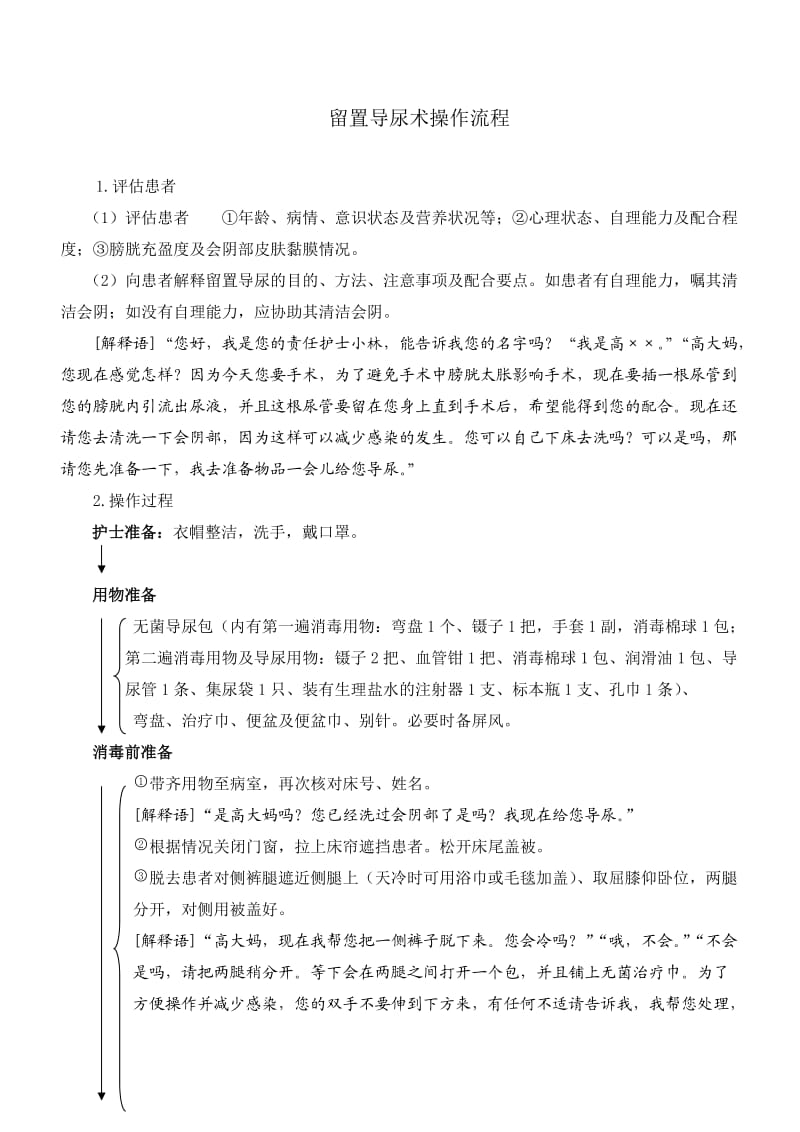 留置导尿术操作流程修订.doc_第1页