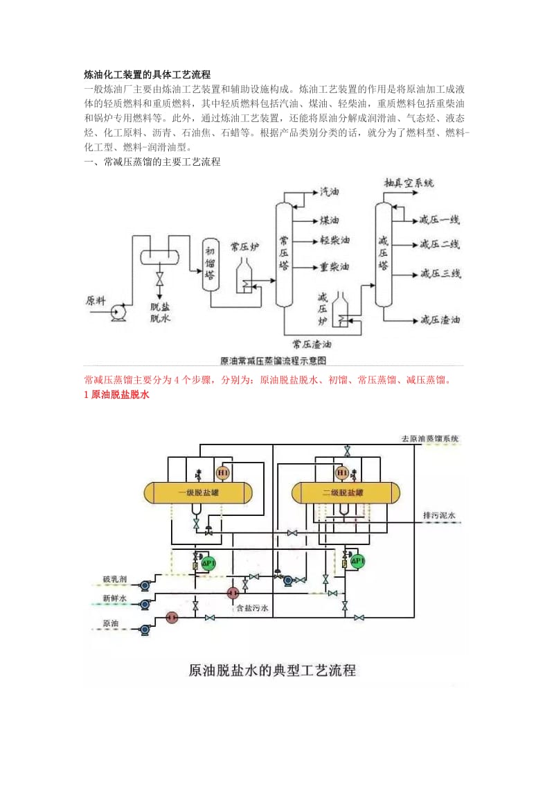 炼油化工装置的具体工艺流程.doc_第1页