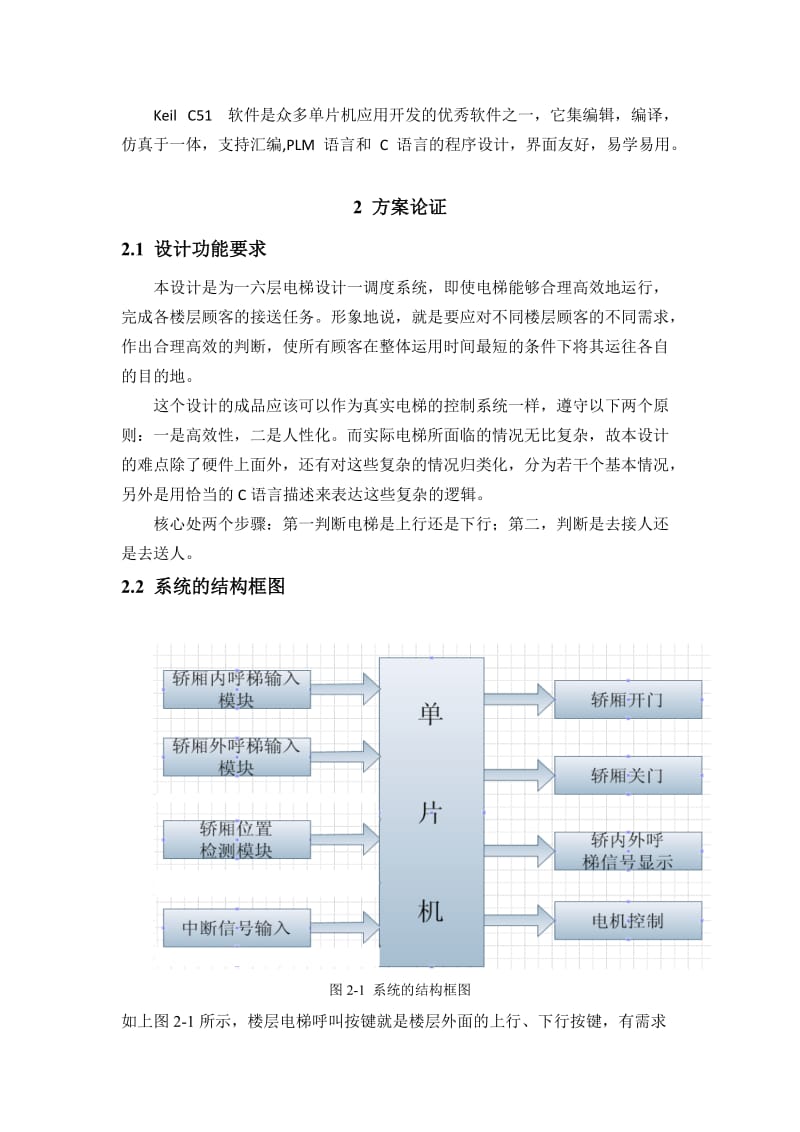 基于单片机的电梯控制系统.doc_第2页