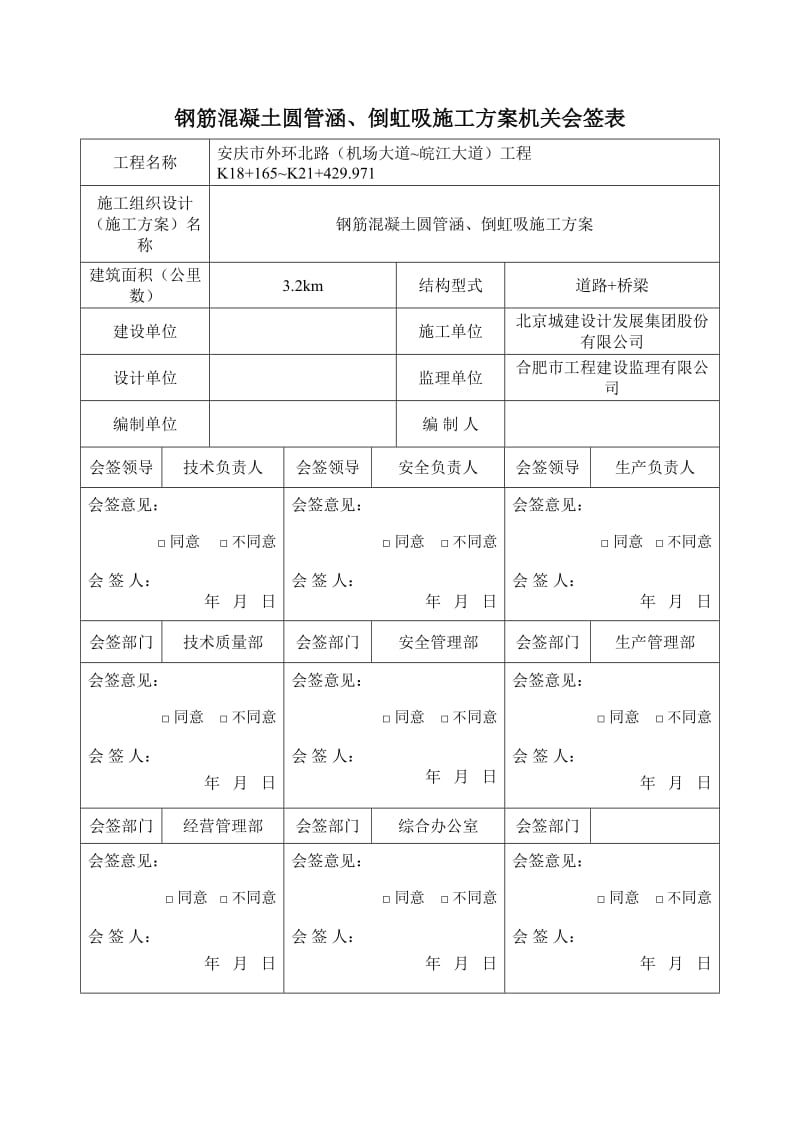 钢筋混凝土圆管涵、倒虹吸施工方案.doc_第1页