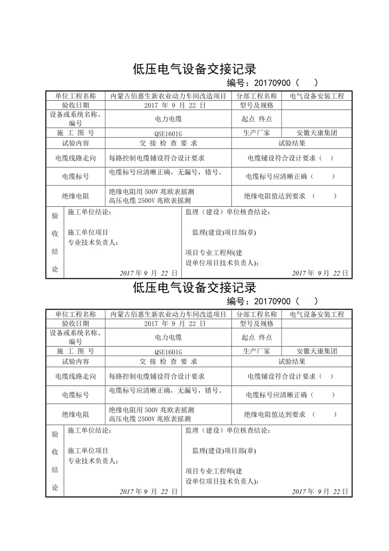 电缆交接试验记录.doc_第2页