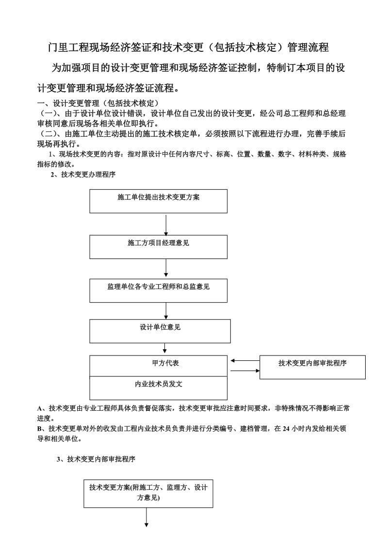 工程项目签证办理流程.doc_第1页