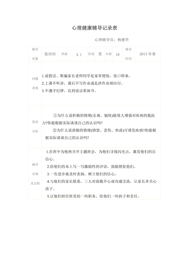 心理健康辅导记录表.doc_第1页