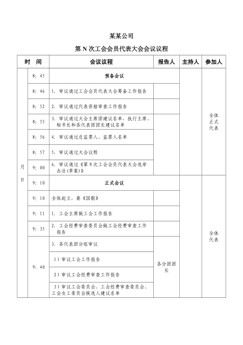 工会会员代表大会议程.doc_第1页