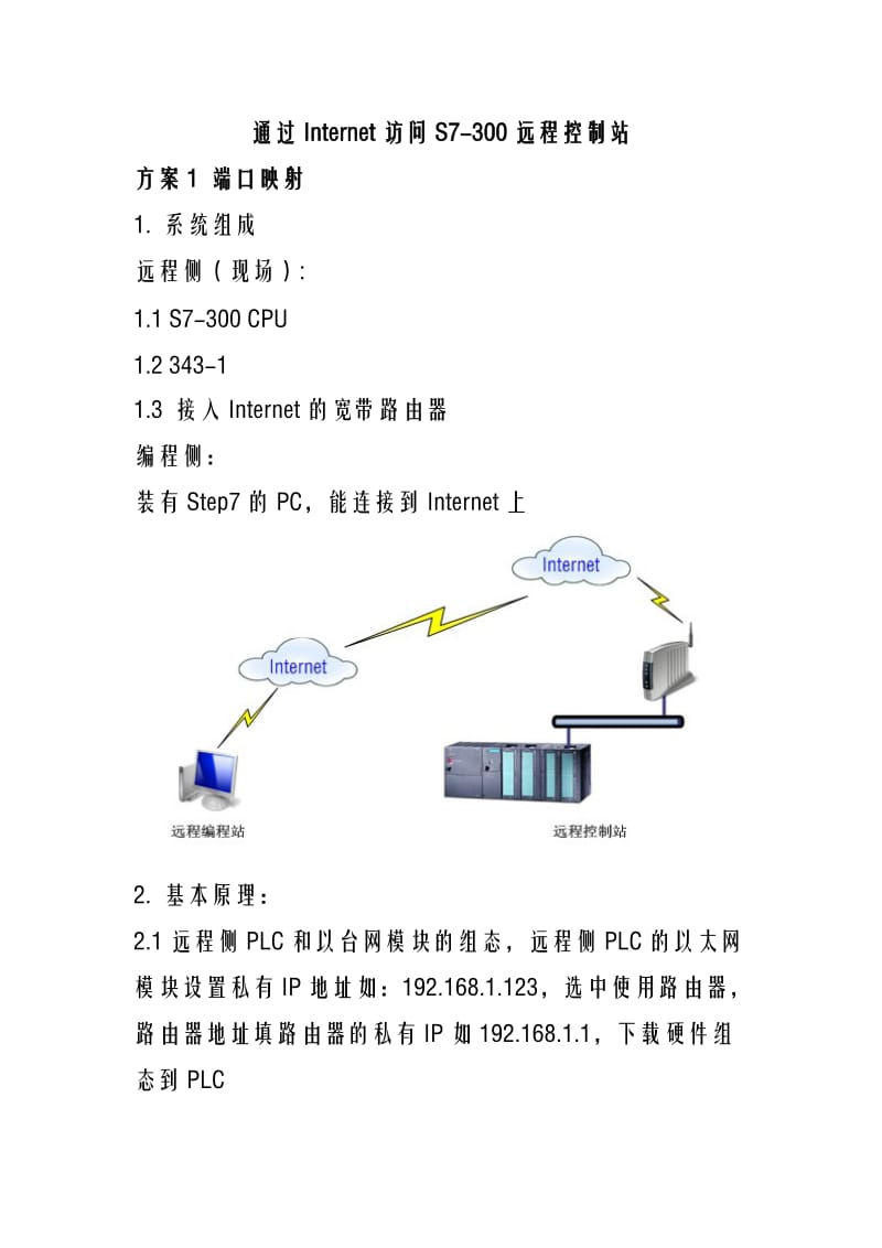 通过Internet访问S7-300远程控制站.doc_第1页