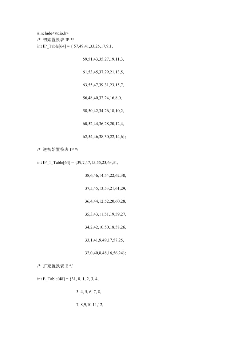 DES源代码C语言实现(简洁易懂).doc_第1页