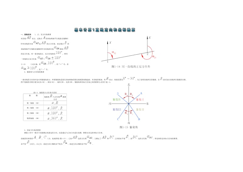 方位角计算公式.doc_第1页