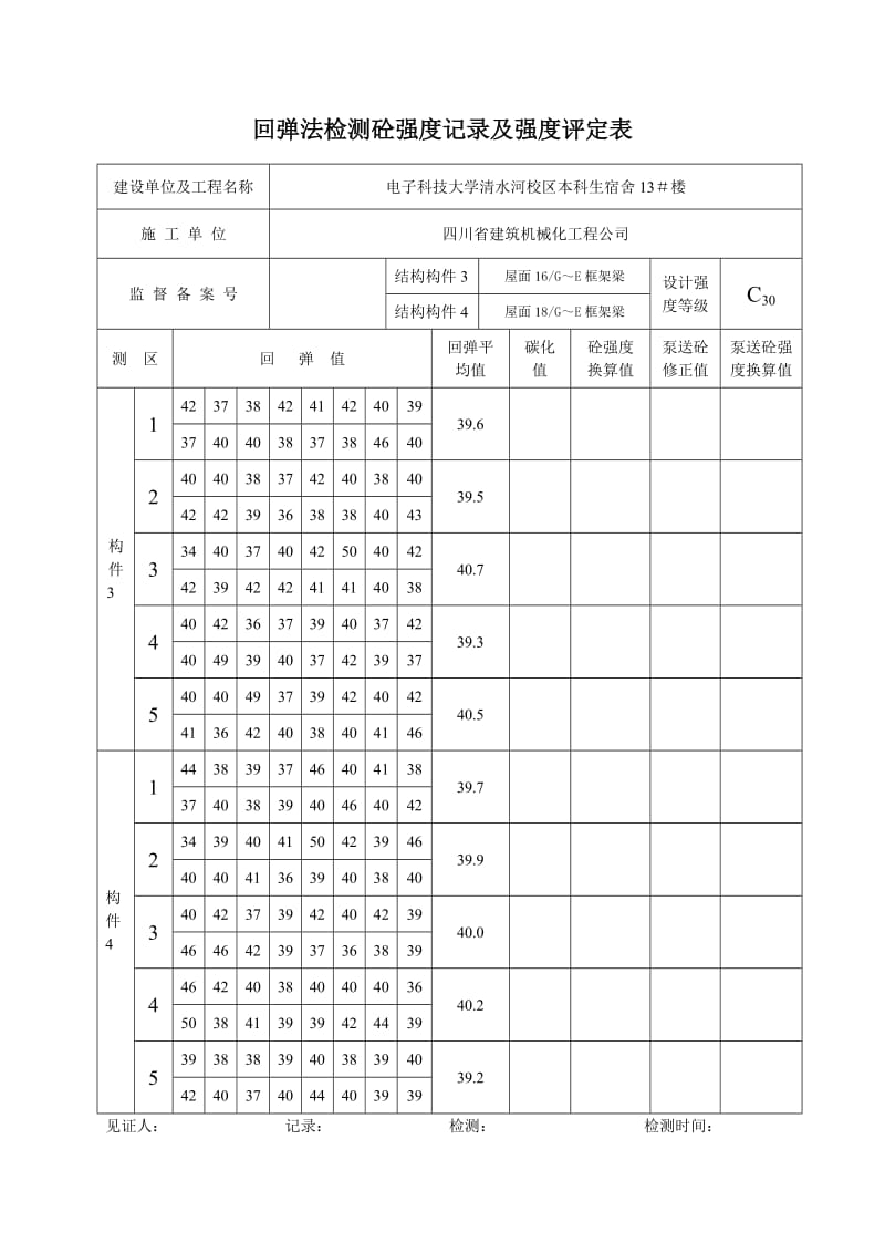 回弹法检测砼强度记录及强度评定C.doc_第2页