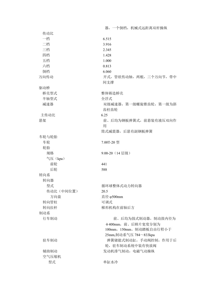 解放CA1121J型6吨载重汽车.doc_第3页