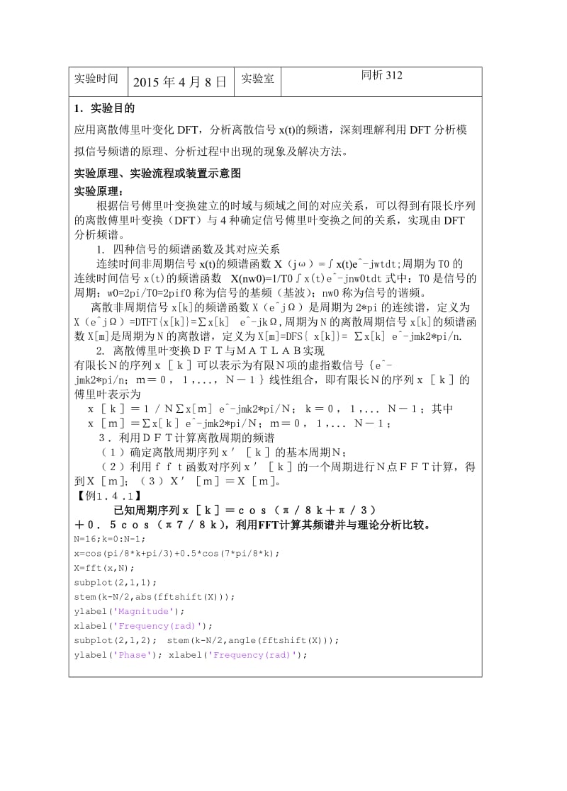 利用DFT分析离散信号频谱.doc_第2页