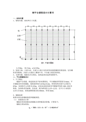 平臺(tái)鋼結(jié)構(gòu)計(jì)算書.doc